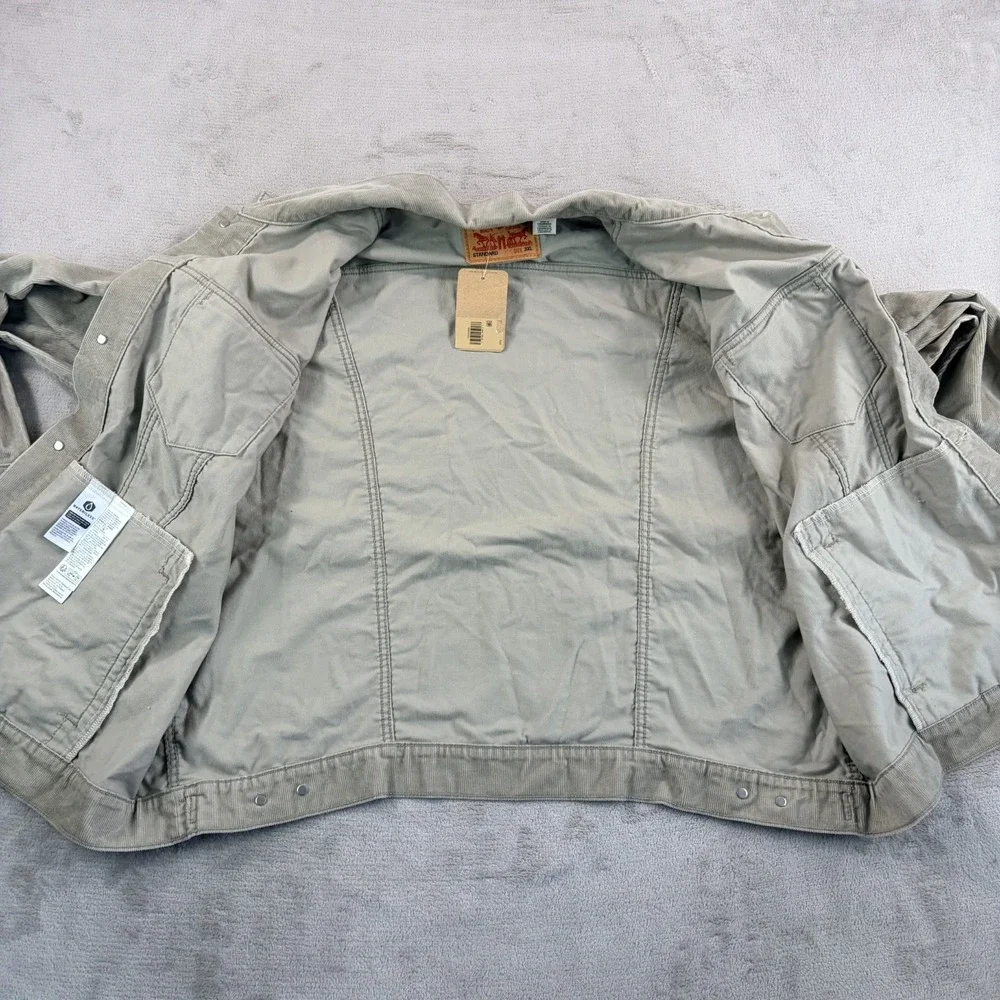 Levis The Trucker Western Corduroy Jacket in Sand Standard Fit Men 3XL NWT